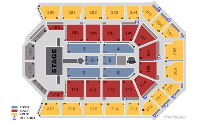Rabobank Arena Bakersfield Concert Seating Chart